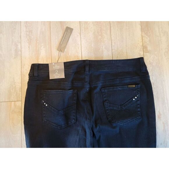 Chico's‎ 2 Short So Slimming Girlfriend Straight Leg Jeans Chico's Sz 2 US NWT - Picture 6 of 6